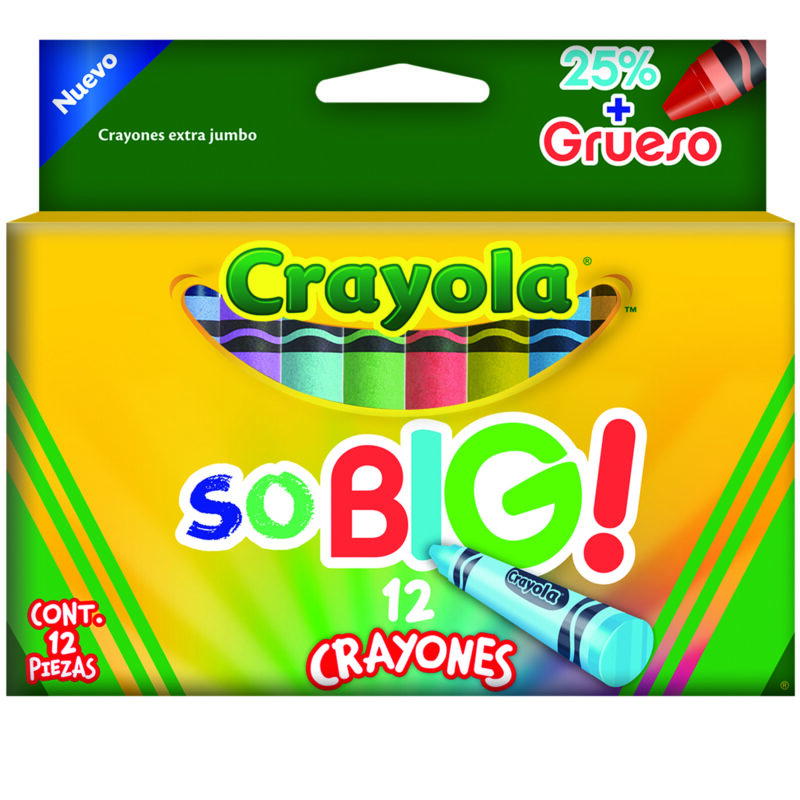 CRAYONES CRAYOLA EXTRA JUMBO SO BIG C/12