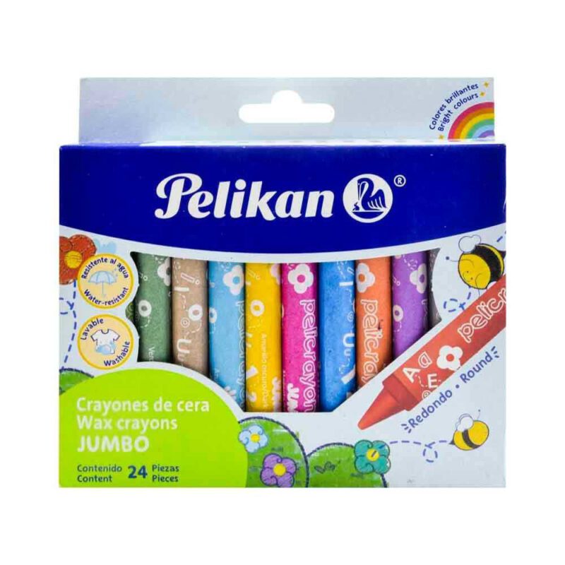 CRAYONES PELIKAN JUMBO REDONDO C/24